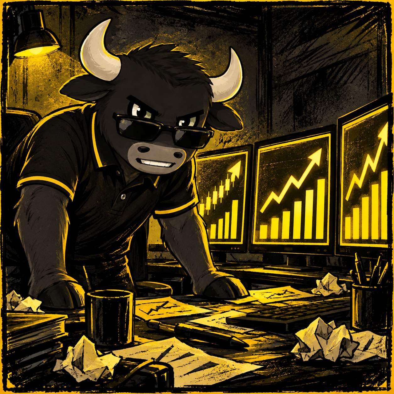 CZBULL trading desk scene