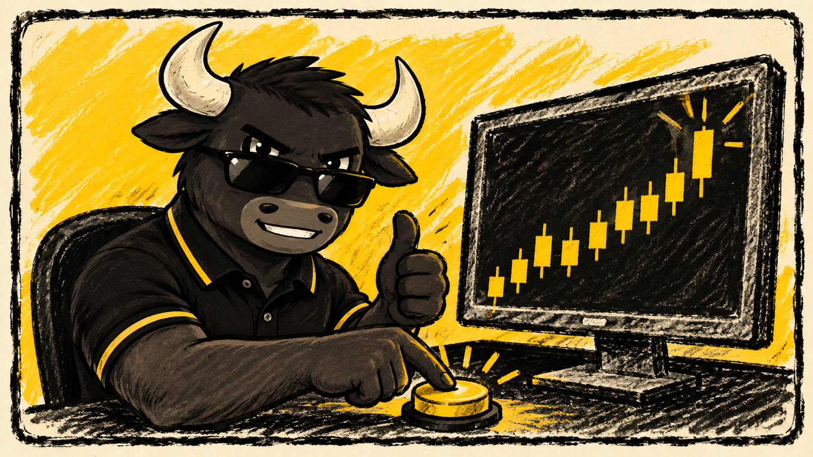 Trading screen illustration